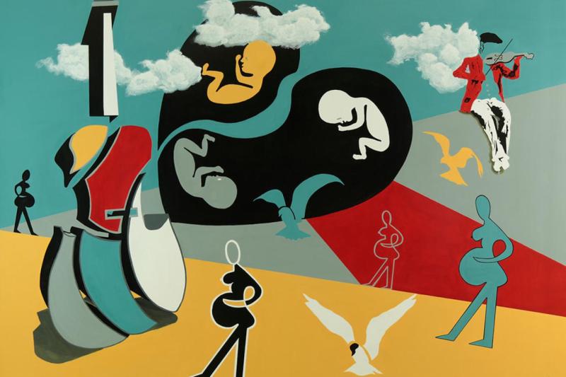 Hamile kadın ile müzik ilişkisini tasvir eden tablo. Kaynak-Nath Artist_.jpg Hamile kadın ile müzik ilişkisini tasvir eden tablo. Kaynak-Nath Artist_.jpg
