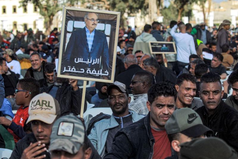 Halife Hafter, askıya alınmadan önce 2021 Libya cumhurbaşkanlığı seçimleri için aday.jpg