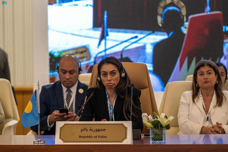 Arap Birliği'ne üye ülkeler ile Pasifik'teki ada devletleri arasındaki ikinci ortak bakanlar toplantısında Palau Cumhuriyeti temsilcisi.jpg