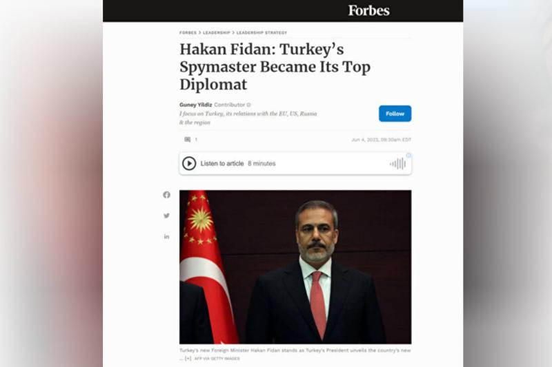 Forbes dergisi, Hakan Fidan hakkında uzunca bir değerlendirme yaptı. Fotoğraf-AFP.jpg