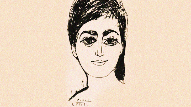 Picasso Cezayir'i ziyaret etti ve Boupasha'yı bir dayanışma tablosuyla ölümsüzleştirdi.png