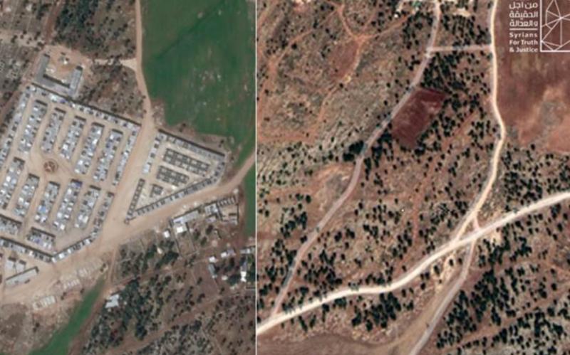 Hakikat ve Adalet İçin Suriyeliler kuruluşunun raporunda Afrin'deki yeni yerleşim planı gösteriliyor. .jpg