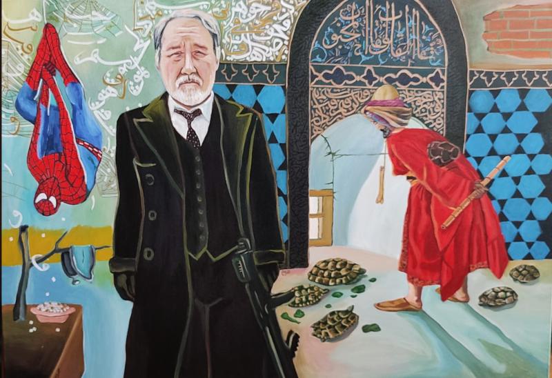 Laia Moqadam&Mohammad Alavi, History or Nothing, 70 cm 100 cm, Painting, Oil On Canvas, 2023.jpg