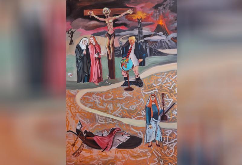 Laia Moqadam&Mohammad Alavi, Postruth, 70 cm 100 cm, Painting, Oil On Canvas, 2023.jpg