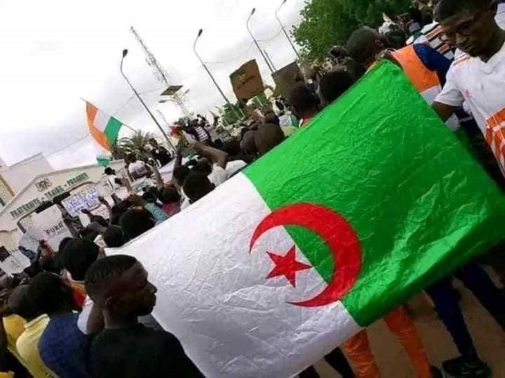 Paris ve Washington, diğer ülkeler gibi Nijerya halkının yürüyüşlerinde Cezayir bayrağının dalgalandırılması konusunda açıklama yapmadı (Sosyal Medya).jpg