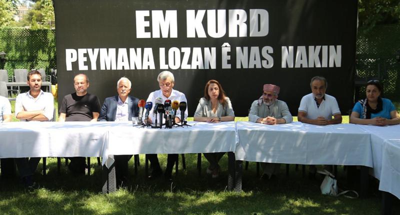 Diyarbakır'da 14 farklı Kürt oluşum tarafından Lozan hakkında yapılan ortak açıklama. .jpg