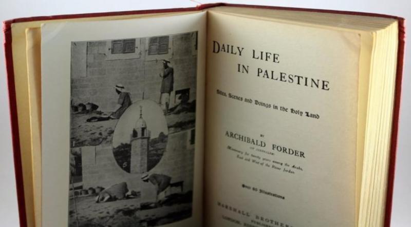 Archibald Forder'ın Filistin'deki anılarını içeren kitap.jpg