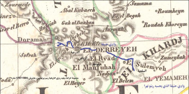 Kâşif John Louis Reynaud'un çizdiği harita, 1796.jpg