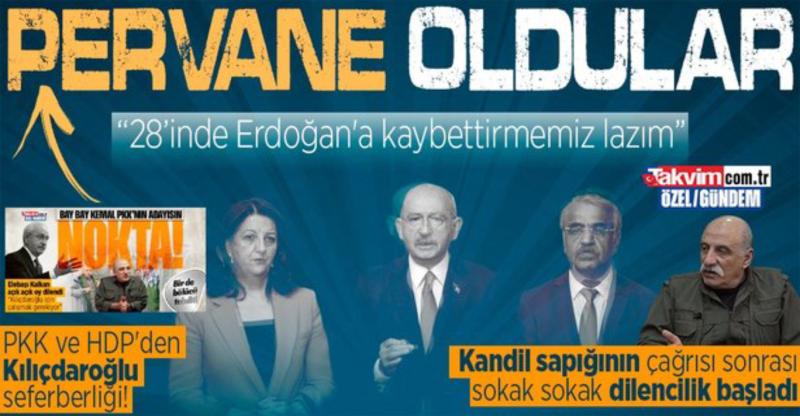 AKP yanlısı Takvim, PKK sorumlularının seçime ilişkin konuşmalarını HPD ve CHP aleyhine kullanmıştı. .jpg