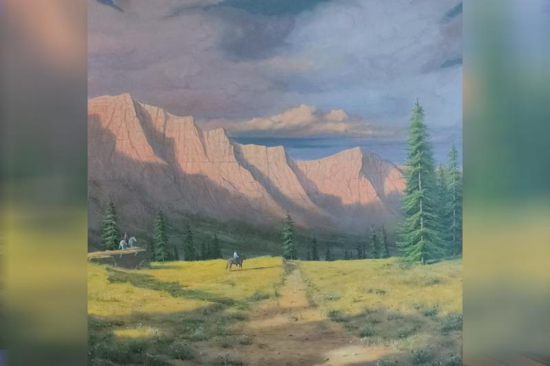 Resim Mustafa Günen, The Village and Horses, 100 cm X 140  cm, Painting, Oil On Canvas.jpg