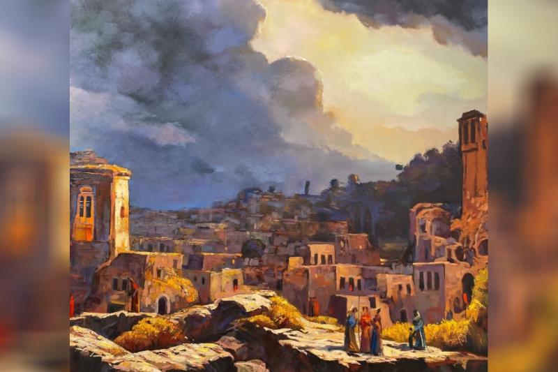 Resim İlham Enveroğlu, Cloudy Anatolian Tales, 100 cm X 140 cm, Painting, Oil On Canvas (2).jpg