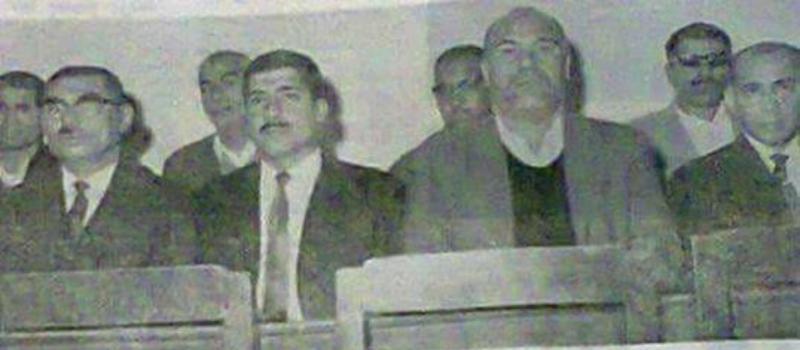 Yüksek Ulusal Komite liderleri Muhyiddin Âl Nasır, Dehrab el-Kaabi ve İsa el-Mezhur.jpg