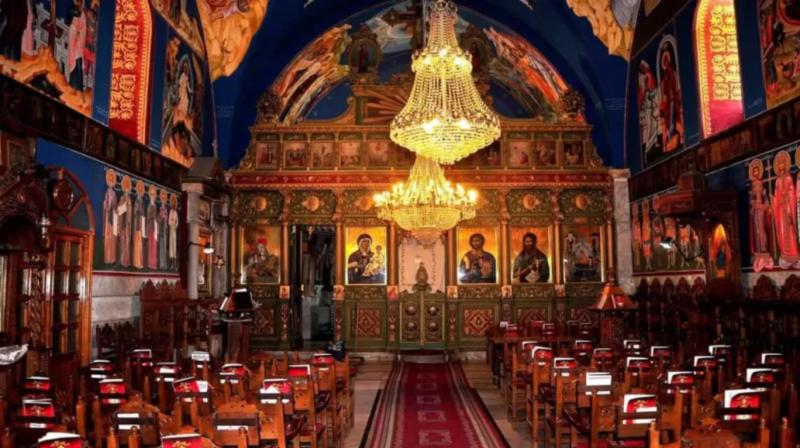 Gazze'deki Porphyrius Rum Ortodoks Kilisesi dünyanın en eski üçüncü kilisesidir. Kaynak-skynews arabic.jpg