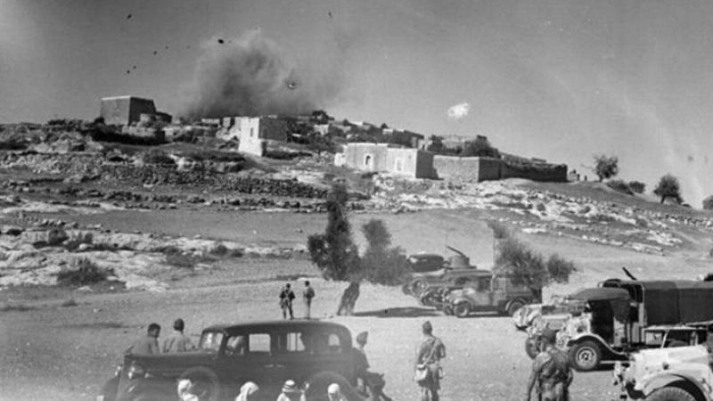 Filistin'de köyler yakılarak boşaltıldı. 1948.jpg