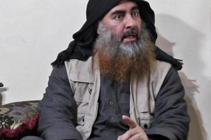 IŞİD lideri Ebubekir El Bağdadi. Bu örgüt Hamas'ı kâfir ilan ediyor. Fotoğraf-AFP.jpg