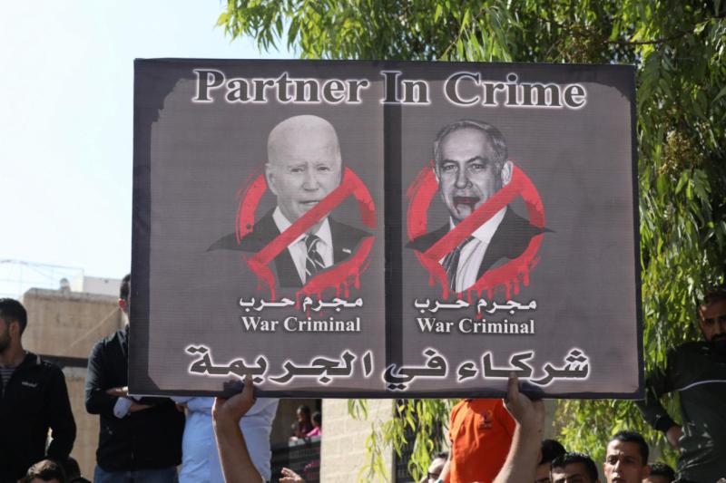 Ürdün'de düzenlenen protestoda Biden ile Netanyahu, suç ortakları olarak gösterildiler. Fotoğraf-Reuters_.jpg