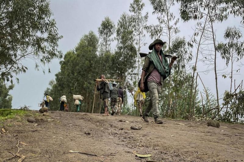 Amhara bölge yönetimi daha önce güvenlik durumunun iyileştiğini ve sokağa çıkma yasağının hafifletildiğini söylemişti.jpg