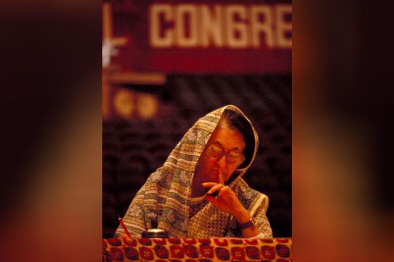 Indira Gandhi, ülkenin başbakanı olarak seçilen ilk ve tek kadın.jpg