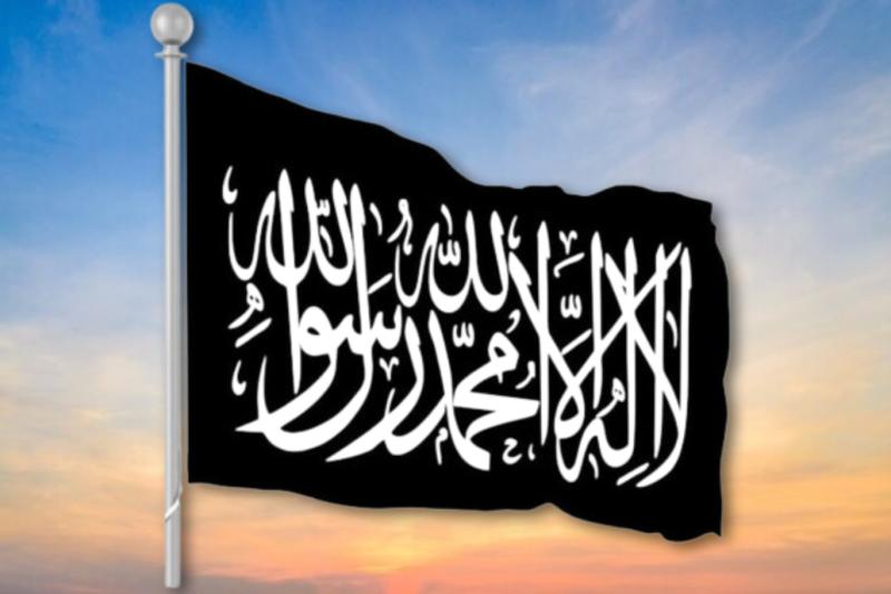 Siyah Tevhid (râye) bayrağı.jpg