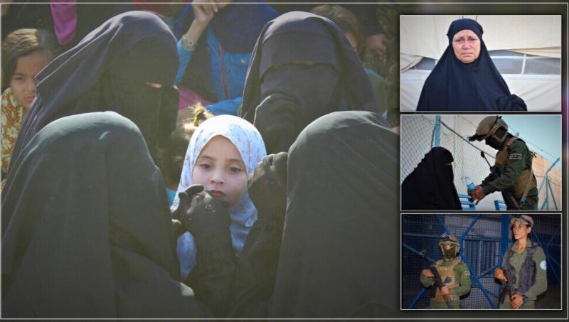IŞİD'li kadınlar bir kız çocuğunu eğitip yetiştiriyorlar..jpg