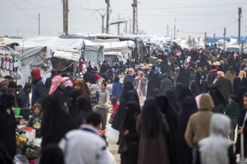 Kamptaki  on binlerce IŞİD'li ve ailenin ülkelerine gönderilmesi için sürekli çağrı yapılıyor. Kaynak-rûdaw.net_.jpg