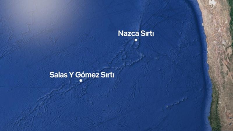 Türlerin keşfedildiği Şili açıklarındaki Salas y Gómez Sırtı (Schmidt Okyanus Enstitüsü)