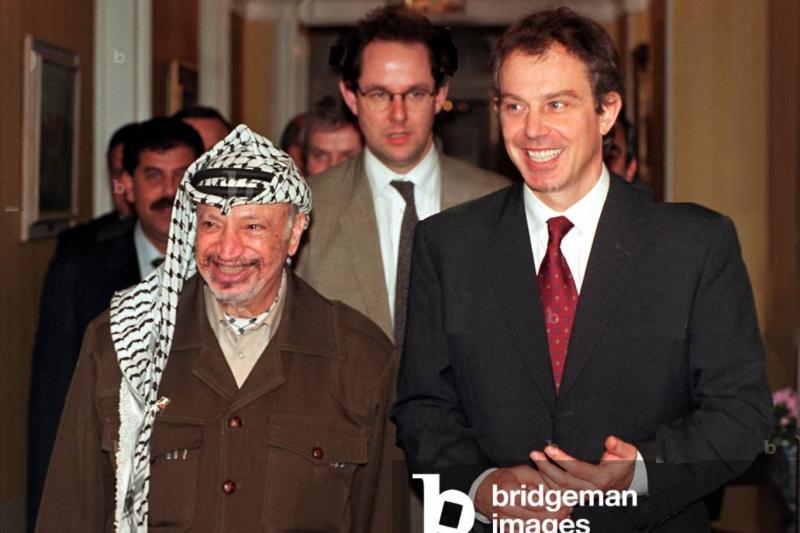 Yaser Arafat ile Tony Blair, İngiltere'de buluştular.jpg