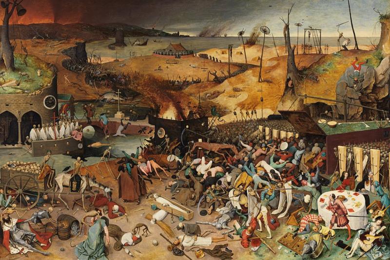 “Kara Ölüm” (Veba salgını), 1350'li yıllar _ Resim_ _Ölümün Zaferi_, Pieter Bruegel’s, The Triumph of Death.jpg