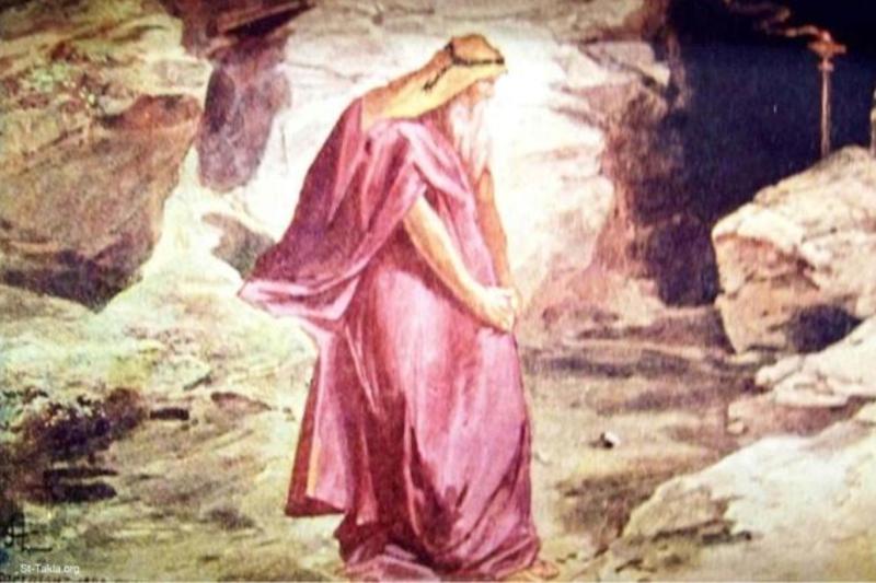 Makpelah-Makfile Mağarası'nda Hz. İbrahim tasviri. Kaynak- St.Takla_.org_.image_.jpg