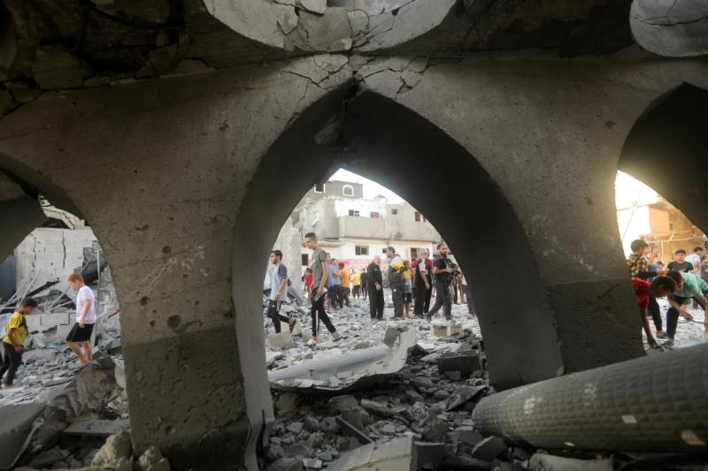 Gazze'de hasar gören ve yıkılan yerler arasında camiler, kiliseler ve miras alanları yer alıyor [Mohammed Dahman_AP Photo.jpg