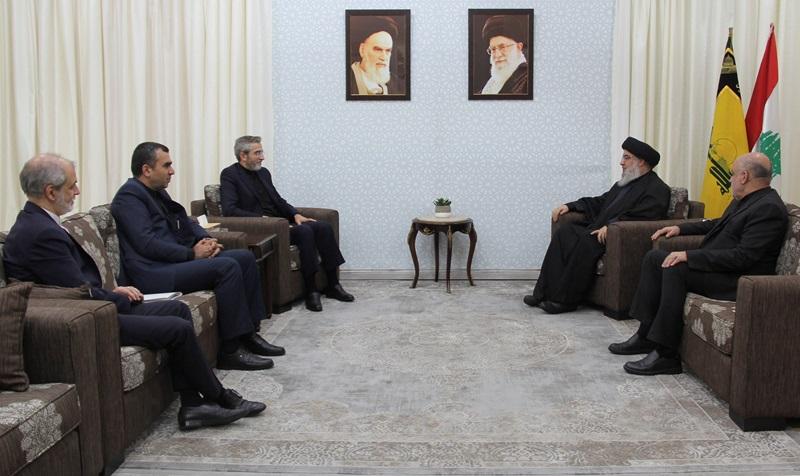 Hizbullah Genel Sekreteri Hasan Nasrallah, İran Dışişleri Bakan Vekili Ali Bakıri'yi Beyrut'ta ağırladı (Hizbullah Medya OfisiReuters.jpeg