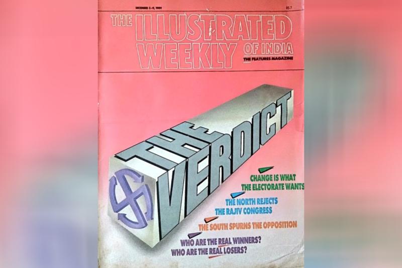 Lok Sabha Seçim Sonuçlarına Dair The Illustrated Weekly of India dergisinin kapak hikayesi.jpg