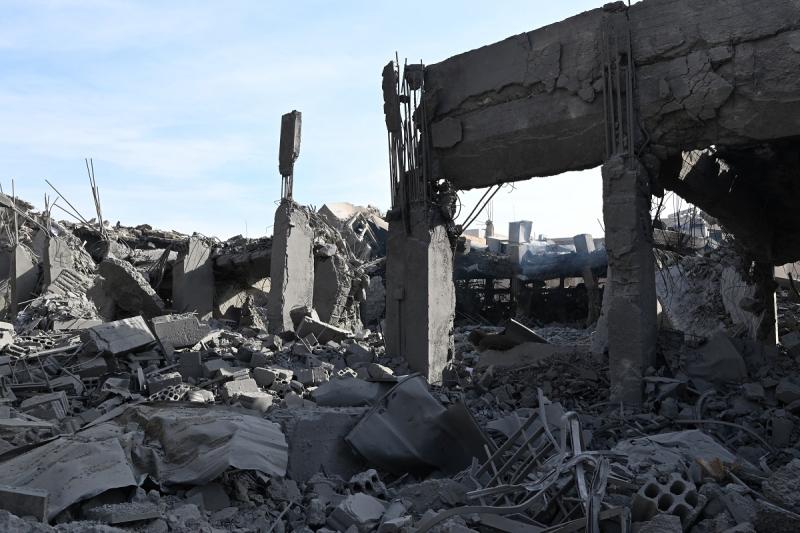 İsrail'in Suriye'de bombaladığı yer / Fotoğraf: AFP