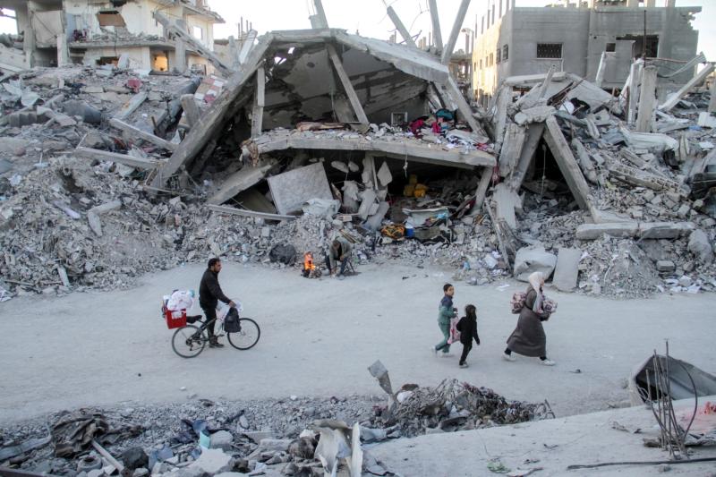 Gazze Şeridi'nin kuzeyindeki Cibaliye Mülteci Kampı'ndaki yıkımın boyutlarını gösteren bir fotoğraf, 20 Ocak 2025 / Fotoğraf: Reuters