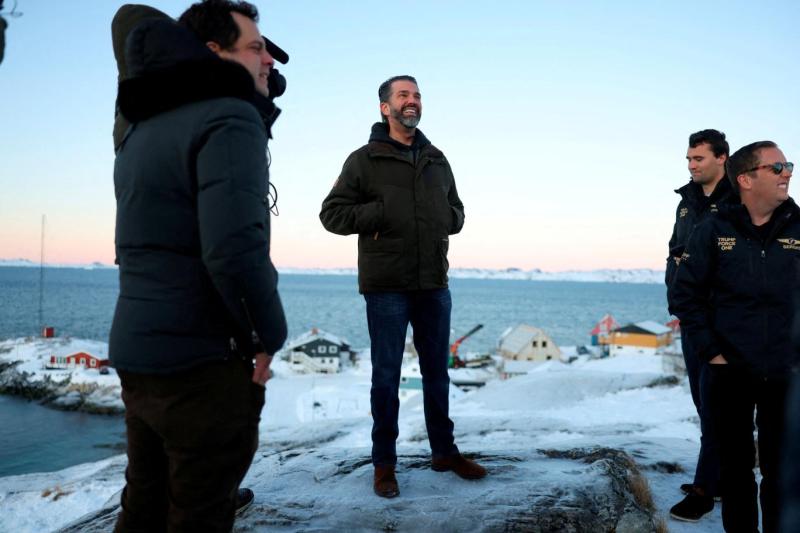 Trump Jr., Grönland'da gazetecilere yaptığı açıklamada "adayı satın almaya gelmediğini" söylemişti / Fotoğraf: Reuters