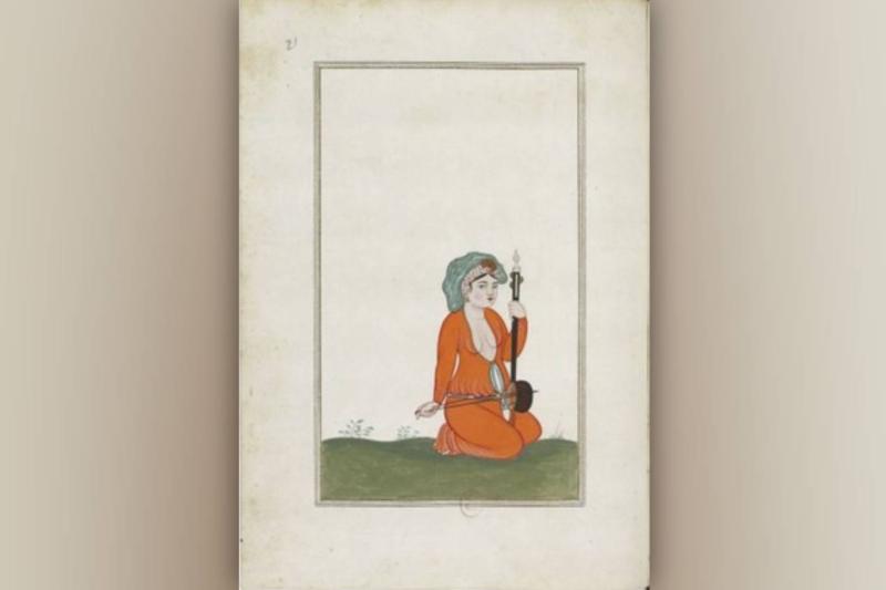 72 numaralı resim: Padişahın huzurundaki bir çengi: Figures Naturelles de Turquie: [resim] / Raynal,1688. gallica.bnf.fr / Bibliothèque nationale de France