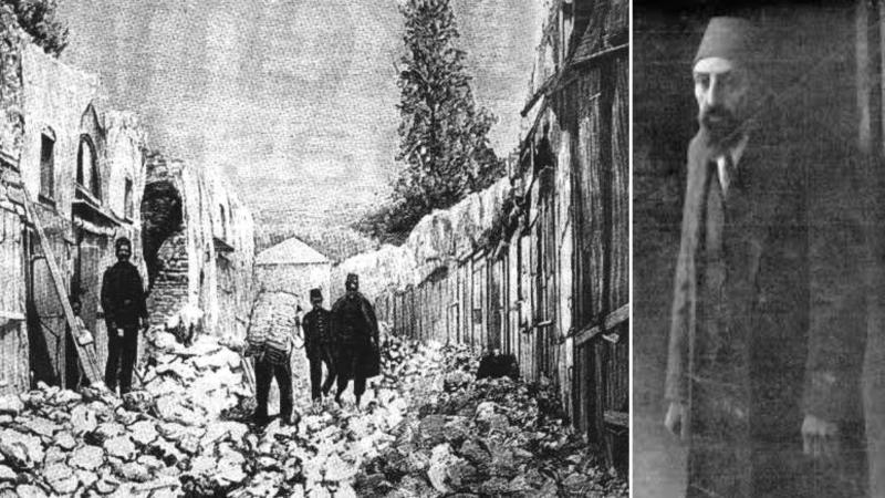 1901 depremi ve Sultan II. Abdulhamid / Kolaj: Independent Türkçe