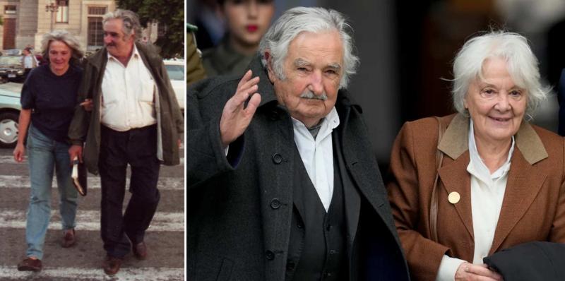 Lucia Topolansky ile José Mujica