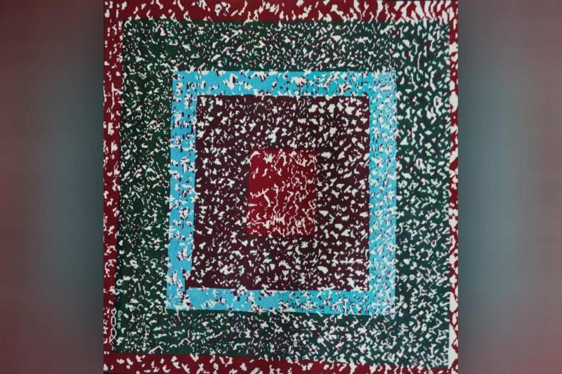 Kare ve Dönüşüm 2, 2019, Hal Resim,152x150 cm