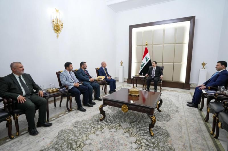 Başbakan Sudani, Kürdistan İslami Birlik Partisi’nden bir heyeti Bağdat'ta kabul etti, 3 Haziran 2025 (Irak Başbakanlığı Facebook sayfası)