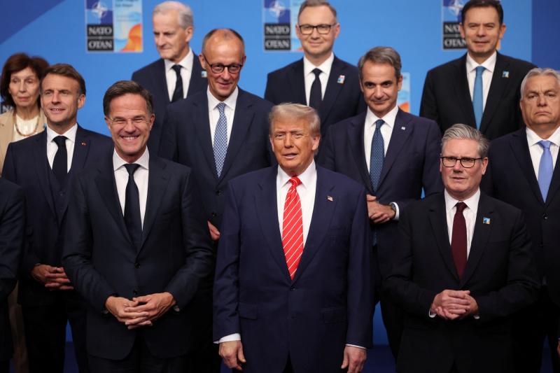 25 Haziran'da Hollanda'nın Lahey kentinde düzenlenen NATO zirvesinde çekilen NATO liderleri grup fotoğrafı / Fotoğraf: Reuters