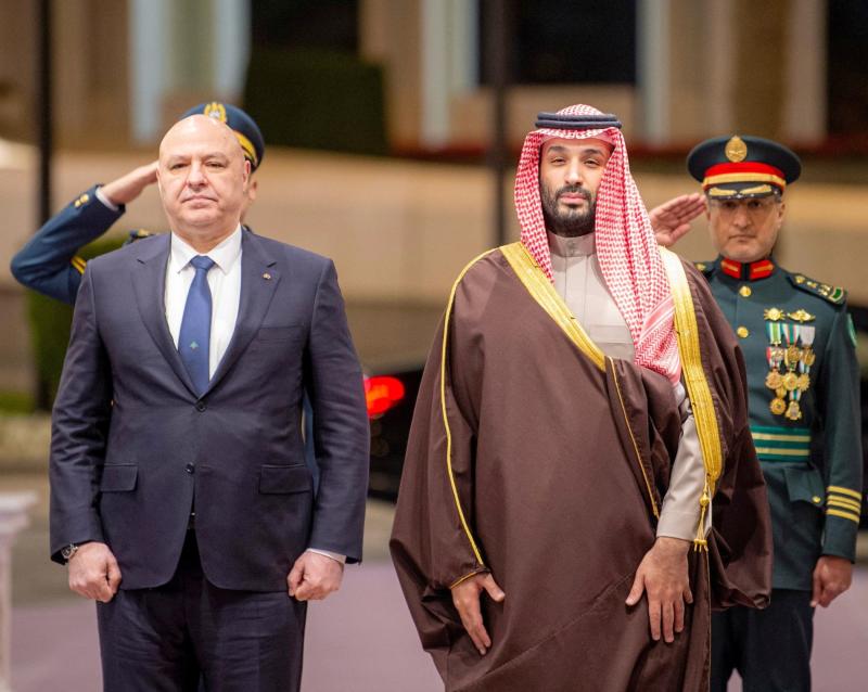 Suudi Arabistan Veliaht Prensi ve Başbakanı Muhammed bin Selman, Riyad'da Lübnan Cumhurbaşkanı Joseph Avn’ı ağırladı, 3 Mart 2025 / Fotoğraf: SPA