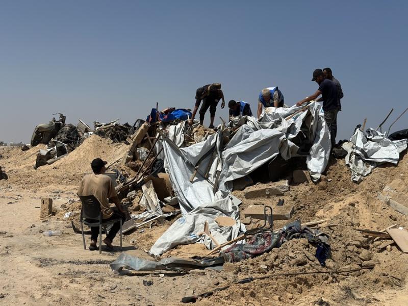 İsrail muhalefet lideri Yair Lapid, bu planı alaycı bir dille hayal ürünü olarak nitelendirdi / Fotoğraf: Meryem Ebu Dakka-Independent Arabia