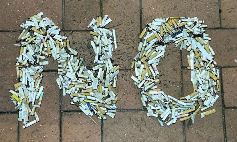 Resim 2. Plastikten yapılmış toksik sigara izmaritlerine "dur" diyelim