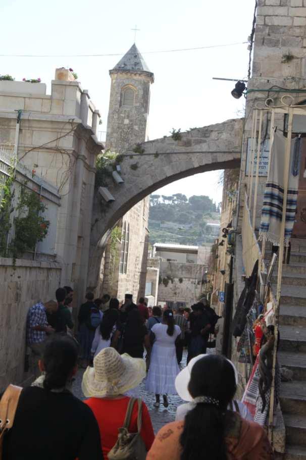 Via Dolorosa (Acılar Yolu) Paskalya zamanı kalabalık / Fotoğraf: İbrahim Beyazoğlu
