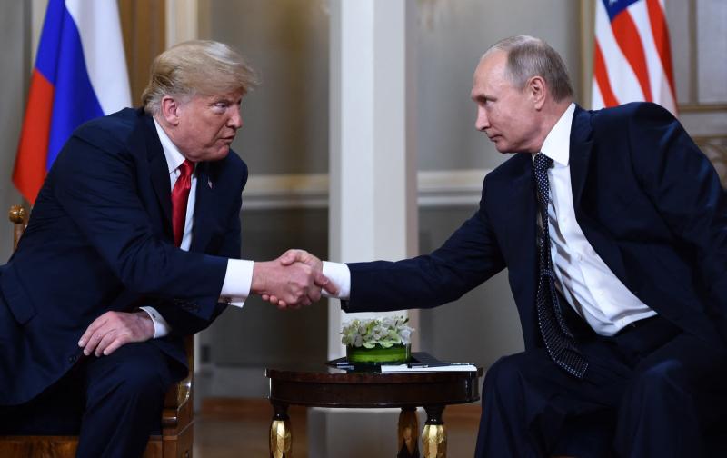 Donald Trump-Vladimir Putin (AFP)