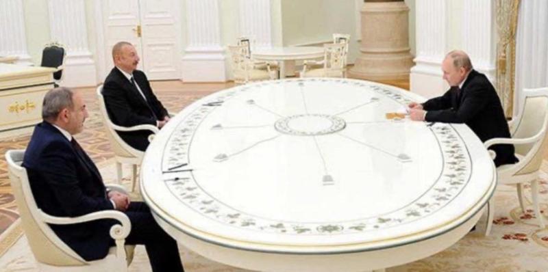 Görsel 2. Putin, Aliyev ve Paşinyan Moskova’da