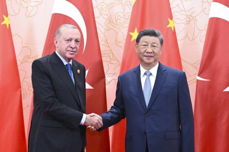 Cumhurbaşkanı Recep Tayyip Erdoğan ile Çin Devlet Başkanı Şi Cinping / Fotoğraf: Xinhua