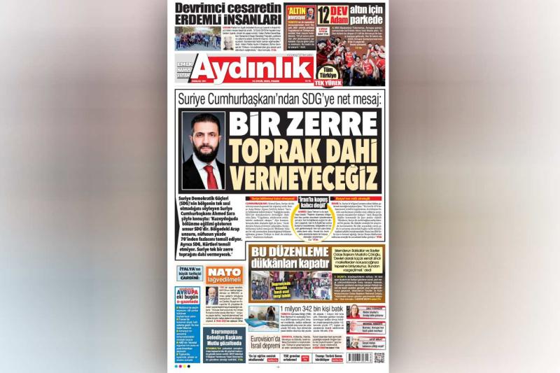 Colani-SDG'ye toprak yok (Aydınlık)
