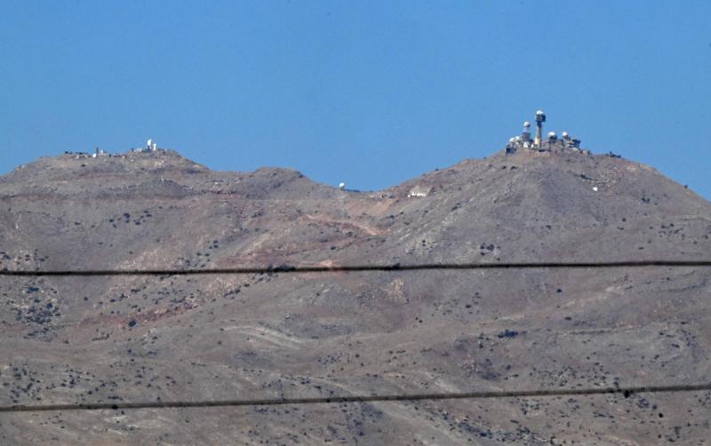 1973'te İsrail tarafından işgal edilen Golan Tepeleri'ndeki Hermon Dağı Gözlemevi / Fotoğraf: AFP
